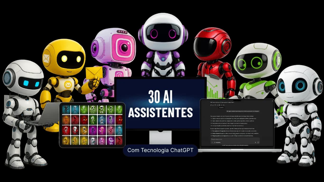 Ilustracja asystentów AI